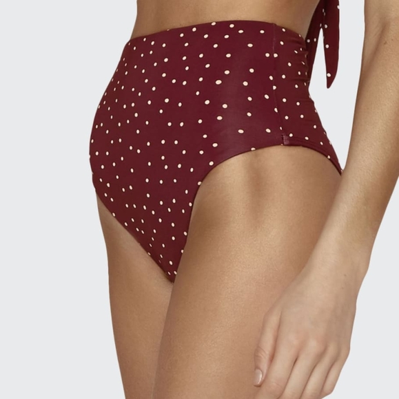Vix Lola Polka Dot Hot Pant Bikini Swim Bottoms Size S - Picture 1 of 5